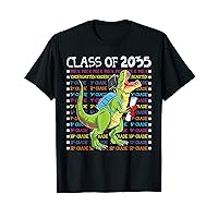 Class of 2035 Shirt Graduation Grow With Me T-Rex T-Shirt