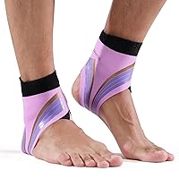 2 Pack Sports Slim Ankle Brace - Thin Support Ankle Sleeve for Plantar Fasciitis,Achilles Tendinitis,Relief Swelling,Sprained Ankle and Foot Pain for Woman&Man,Everyday Use(Mulled Grape,2 Pack)