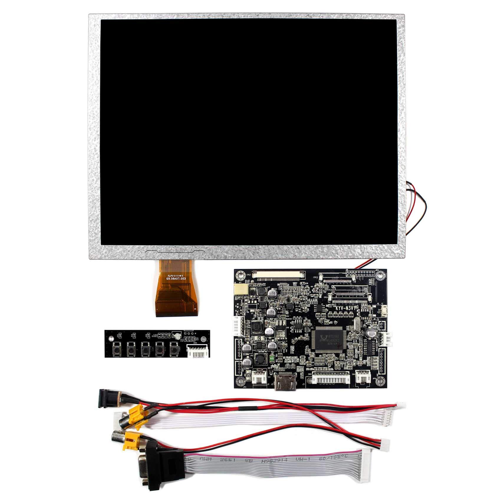 VSDISPLAY 10.4 inch 800X600 LCD Screen A104SN03 V1 with HD-MI+VGA+AV LCD Controller Board