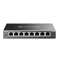 8 Port Gigabit Switch | Easy Smart Managed | Plug & Play | Desktop/Wall-Mount | Sturdy Metal w/ Shielded Ports | Support QoS, Vlan, IGMP and LAG (TL-SG108E)