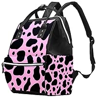 Cow Prints Diaper Bag Backpack Baby Nappy Changing Bags Multi Function Large Capacity Travel Bag