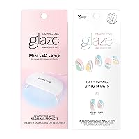 Glaze Nail Strips - Good Vibes & Mini LED Lamp Bundle