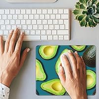 Gaming Mousepad Fresh Tropical Fruit Avocado Rectangle Mouse Pad Non-Slip Rubber Base Mouse Pads with Stitched Edges for Computers Laptop Office Decor 10 x 12in