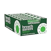 BREATH SAVERS Spearmint Sugar Free Breath Mints Rolls, 0.75 oz (24 Count)