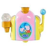 Toomies Peppa Pig Bubble Ice Cream Maker Bath Toy - Toddler Bath Toys Bubble Maker - Peppa Pig Toy with Foam-producing Pump Action - Toddler Easter Basket Stuffers - Ages 18 Months and Up