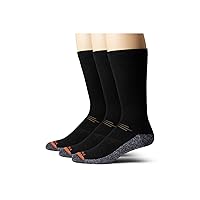 Merrell Men's and Women's Lightweight Work Socks-3 Pair Pack-Unisex Repreve with Durable Reinforcement
