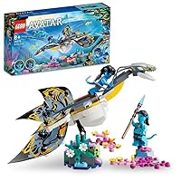 LEGO 75575 Avatar Avatar Ilu Discovery The Way of Water Film Construction Toy Set to Collect with Fantasy Creature, Decoration for Children