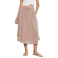 Velvet by Graham & Spencer Women's Nemy Woven Linen Skirt