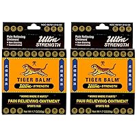 Tiger Balm Pain Relieving Ointment Ultra Strength Non-staining, 1.7 Ounce (Pack of 2)