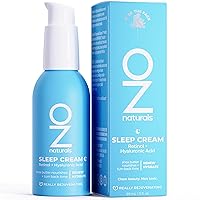 OZNaturals SLEEP CREAM: Retinol Moisturizer + Hyaluronic Acid + Nourishing Shea Butter Works to Deeply Moisurize and Reduce Fine Lines and Sun Spots - Nightly Skin Care Routine / (3 oz)