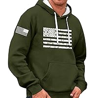 Mens Hoodies,American Flag Print Hoodie Casual Funny Hooded Pullover Graphic Drawstring Hooded Pullover Sweatshirts