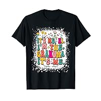 It's Me Hi I'm The Grandma Floral Groovy Retro Mother's day T-Shirt