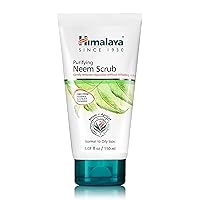 Himalaya Purifying Neem Scrub with Neem and Apricot, For Normal to Oily Skin, Free from Parabens, SLS, and Phthalates, Dermatologically Tested, 150 ml (5.07 oz)
