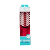 KISS Colors&Care 9 Row Non-Slip Detangling Hair Brush,Removable Cushion For Easy Cleaning,Slip-Proof Handle For Sturdy Grip,Detangles Seamlessly Without Pulling Hair,Suitable for All Hair Types