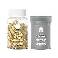 Postnatal Mom-to-Baby Set, Postpartum Multivitamin and Natal Choline Supplements, Supports Lactation, Immune Function, and Baby's Cognitive Function