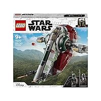 LEGO 75312 Star Wars Boba Fett’s Starship Building Toy for Kids Age 9 Plus, Mandalorian Model Set with 2 Minifigures