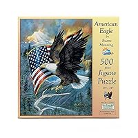SUNSOUT INC - American Eagle - 500 pc Jigsaw Puzzle by Artist: Ruane Manning - Finished Size 18