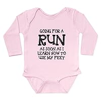 CafePress Future Runner Long Sleeve Infant Baby Bodysuit