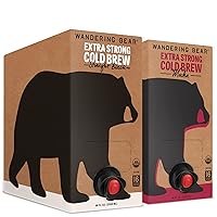 Wandering Bear Cold Brew Coffee, Straight Black & Mocha Bundle, 96oz, 2 pack - Organic, Smooth, Shelf-Stable, and Ready to Drink