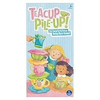 Educational Insights Teacup Pile-Up! Relay Game, Preschool Board Game, Easter Basket Stuffer, Gift for Kids Ages 4+