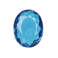 GEMHUB Top Grade Crystal Blue Topaz 9.40 Carat Oval Shaped Loose Gemstone