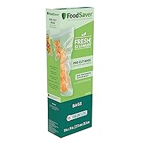 FoodSaver 1-Gallon Precut Vacuum Seal Bags with BPA-Free Multilayer Construction for Food Preservation & Sous Vide, 13 Count - FSFSBF0316-000,Clear