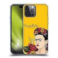 Head Case Designs Officially Licensed Frida Kahlo Portrait Red Florals Soft Gel Case Compatible with Apple iPhone 14 Pro Max