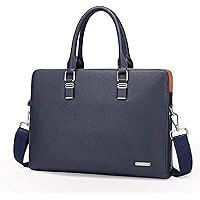 Briefcase Nordic style Classic briefcase handbag Business handbag office worker commute high-capacity waterproof Blue