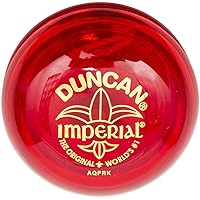 Duncan Toys Imperial Yo-Yo, Beginner Yo-Yo with String, Steel Axle and Plastic Body, Red