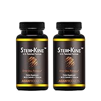 Aidan Products Stem-Kine Stem Cell Supplements, Clinically Proven to Increase Circulating Stem Cells, Pack of 2, Promoting Healing and Anti-Aging, 2 Pack of 60 Capsules Each