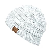 C.C Exclusives Cable Knit Beanie - Thick, Soft & Warm Chunky Beanie Hats (HAT-20A)(HAT-30)(HAT-730) (YJ-816) (HAT-80)