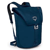 Osprey Transporter Unisex Flap Laptop Backpack, Deep Water Blue