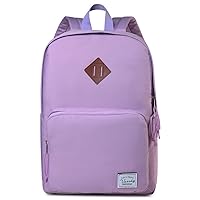 VASCHY School Backpack, Ultra Lightweight Backpack for Women Bookbag for Kids Teen Boys Girls Purple