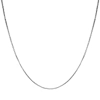 Honolulu Jewelry Company 14K Solid Gold 0.7mm Box Chain Necklace, 16