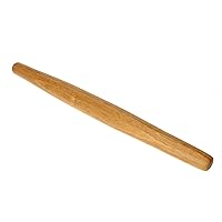 Creative Home Natural Solid Bamboo Tapered Rolling Pin French Rolling Pin Pastry Roller for baking Pizza Pie Pastry Dough, 1.8