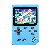 Retro Portable Mini Handheld Video Game Console 8 Bit 3.0 Inch Color LCD Kids Color Game Player Built in 500 Games Support TV Connection(Blue)