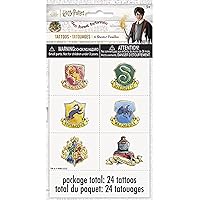 Unique Assorted Colors Harry Potter Tattoos (Pack of 24) | Eye-Catching Design, Perfect for Hogwarts Fans, Birthday Parties & Wizard-Themed Events