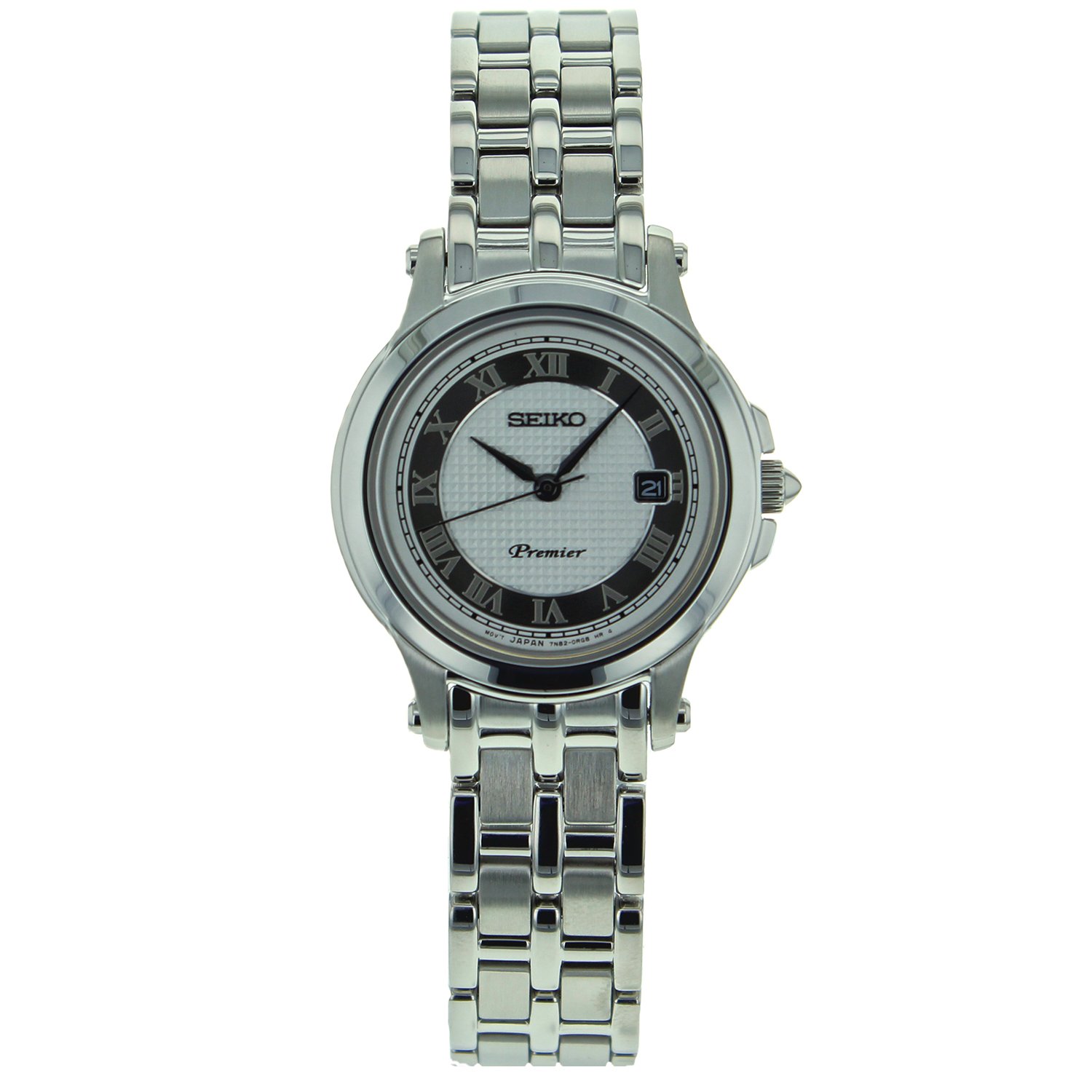 Seiko Women's SXDE41 Stainless Steel Analog with Silver Dial Watch