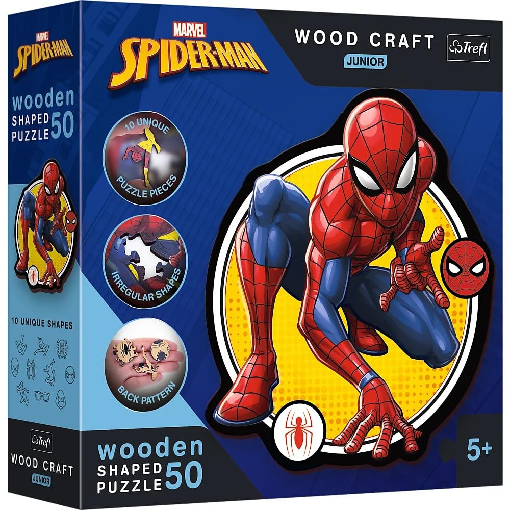 Trefl - Wood Craft Spiderman Puzzle, 20204, Multicolour