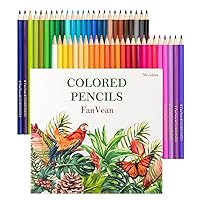 Soucolor 72-Color Colored Pencils for Adult Coloring Books, Soft Core,  Artist