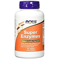 NOW Super Enzymes, 90 Tablets (Pack of 2)