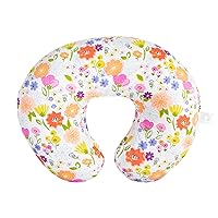Boppy Nursing Pillow Original Support, Multicolor Spring Flowers, Ergonomic Nursing Essentials for Bottle and Breastfeeding, Firm Fiber Fill, with Removable Nursing Pillow Cover, Machine Washable