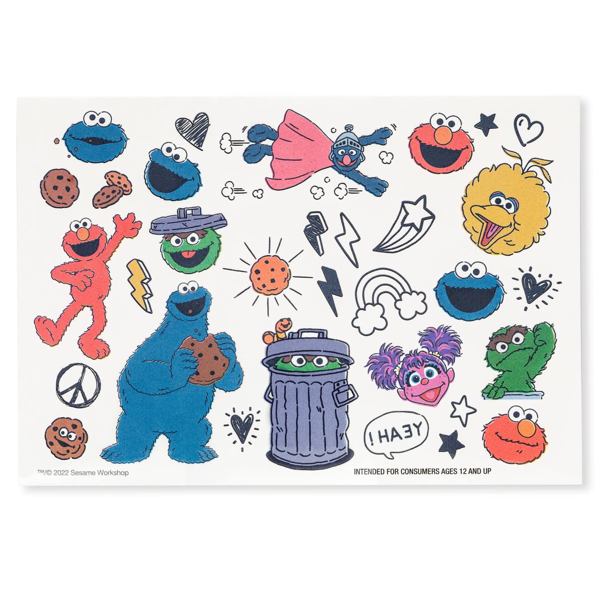 Wet n Wild Temporary Tattoos Sesame Street Collection
