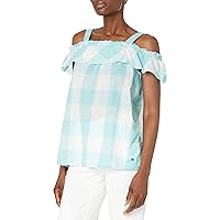 JAG Jeans Women's Annalie Top, Shallow Pool, Small