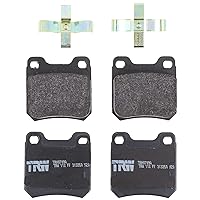 TRW Pro TRH0709A Disc Brake Pad Set For Saab 9-3 1999-2003, Rear, And Other Applications