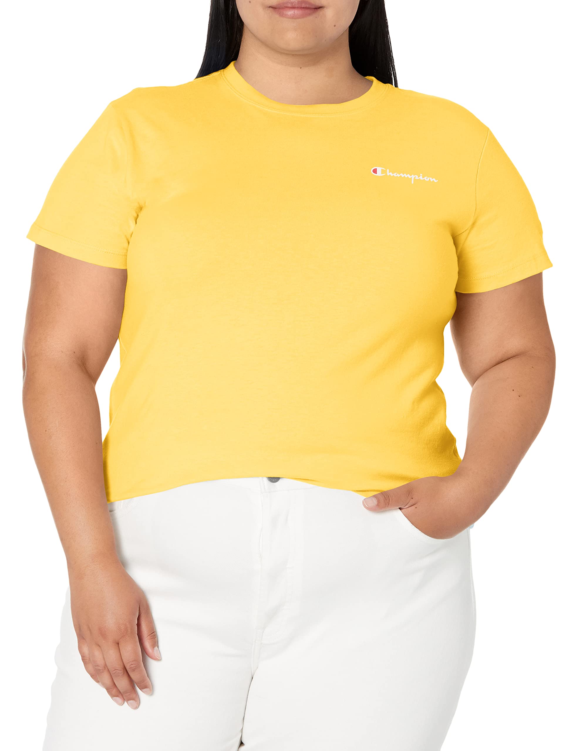 Champion Women's T-shirt, Classic Tee, Comfortable T-shirt for Women, Script (Plus Size Available)