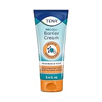 TENA Barrier Cream for Sensitive Skin, Fragrance Free, ProSkin, 3.4 Fl. Oz, Pack of 1