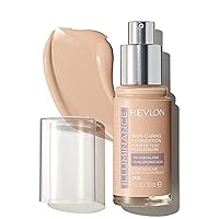 Revlon Illuminance Skin-Caring Liquid Foundation, Hyaluronic Acid, Hydrating and Nourishing Formula with Medium Coverage, 205 Natural Ochre (Pack of 1)