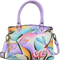 Anna by Anuschka Women's Hand-Painted Genuine Leather Small Satchel