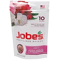 Jobe’s Slow Release Tree and Shrub Fertilizer Spikes & 04101 Fertilizer Spikes, Azalea, Camellia, and Rhododendron & 01612, Fertilizer Spikes, Fruit and Citrus, Includes 15 Spikes